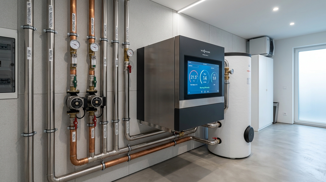Geothermal Ground-Source Heat Pump System